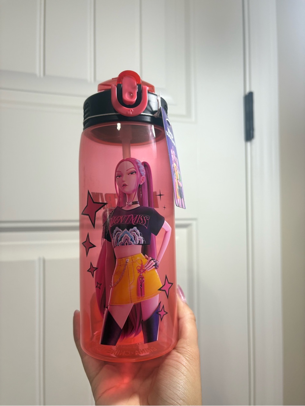 Zak designs kpop demon hunters plastic water bottle 25 oz